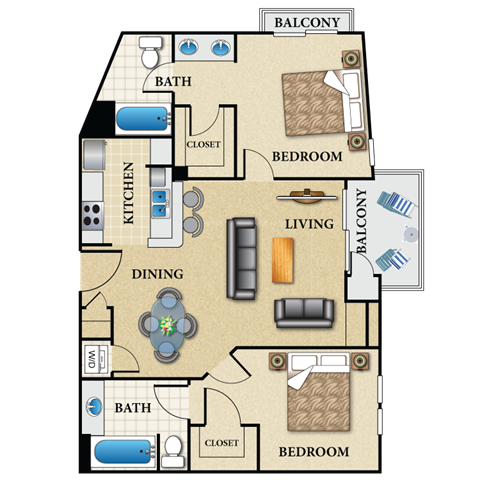 725 SOUTH BIXEL STREET Studio-3 Beds Apartment for Rent - Photo Gallery 12